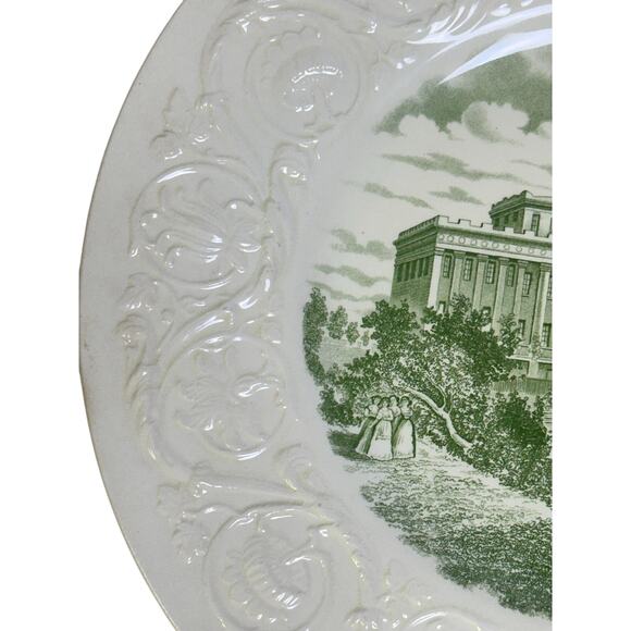 Wedgwood England Commemorative 1936 Centennial Plate Wesleyan College for Women - Picture 3 of 8